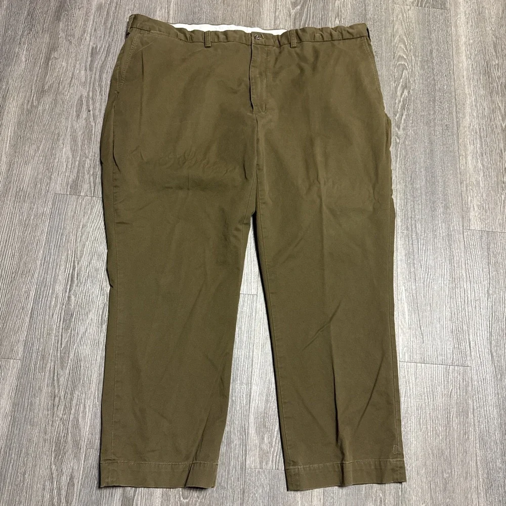 Polo Ralph Lauren Men's 46B x 30 Khaki Pants Casual Chino Dark Green